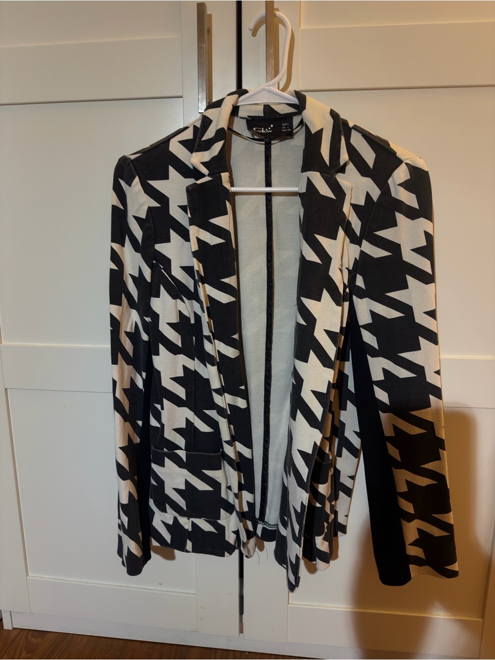 🖤🤍 GLOW Black & White patterns suit blazer